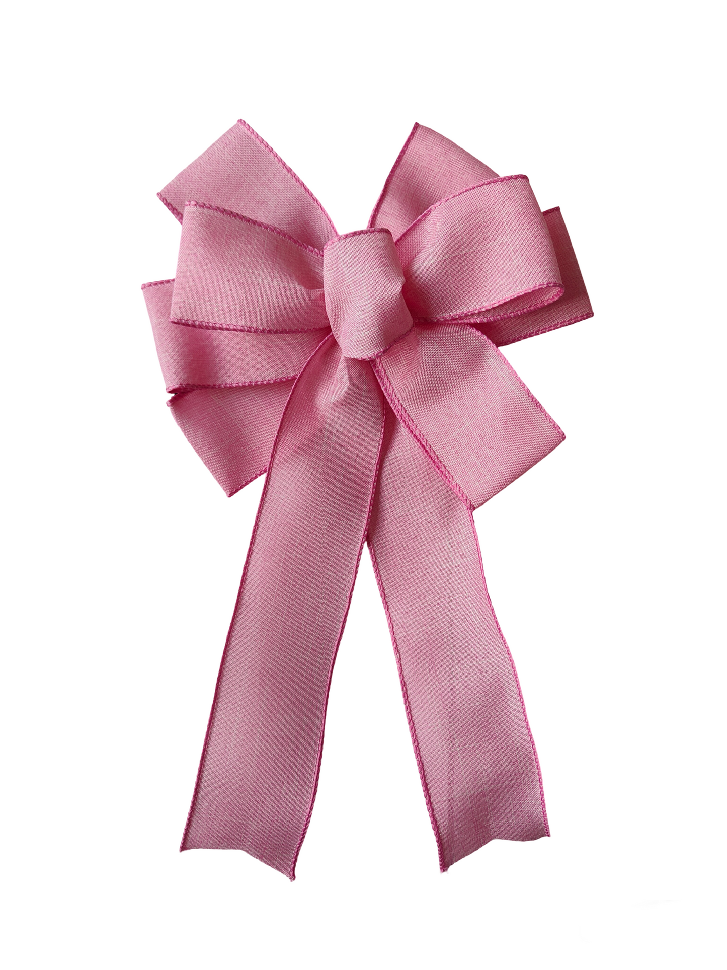 Baby Pink Bow wreath Linen wedding
