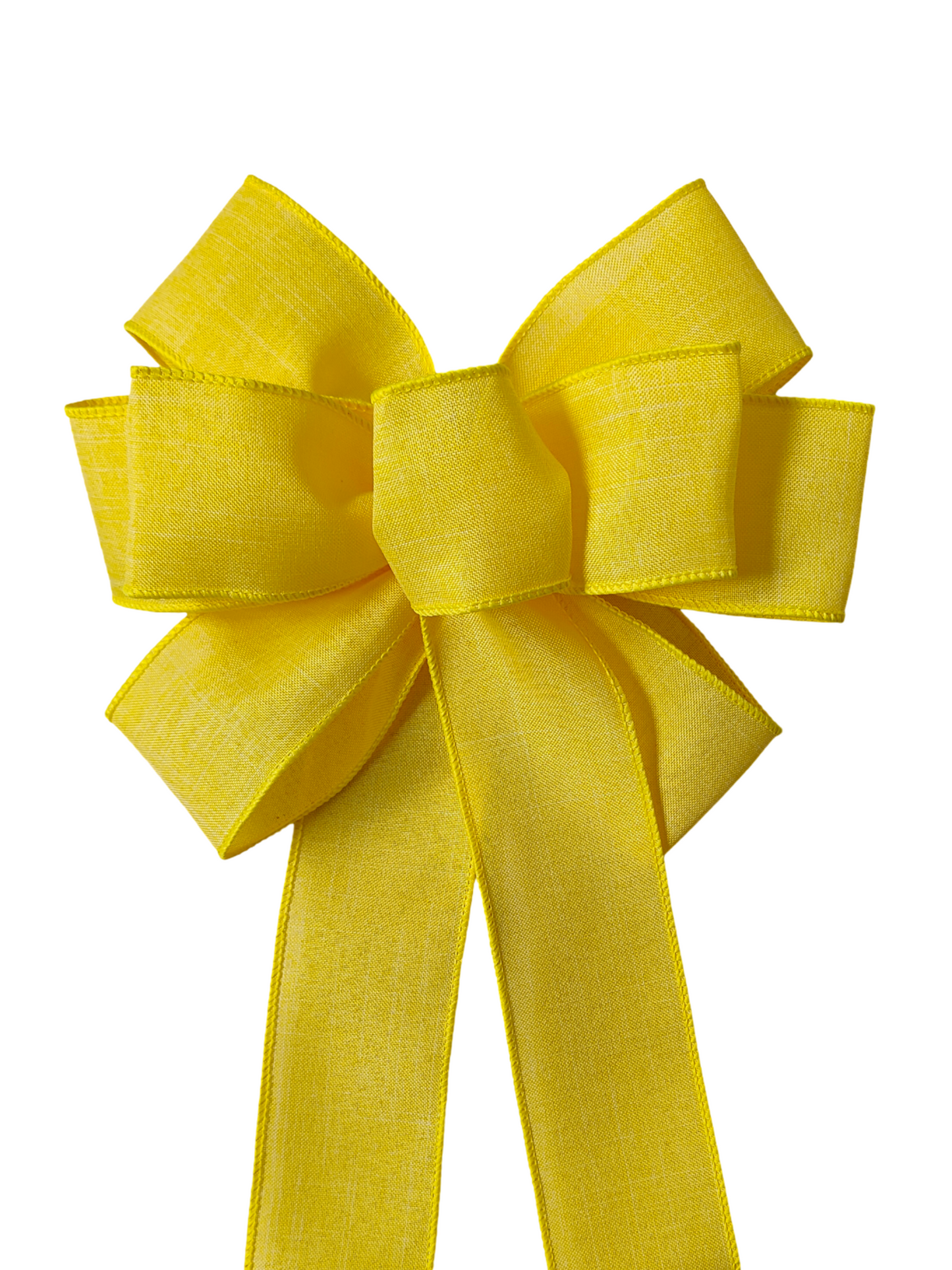 Yellow wreath bow summer wedding bow Easter