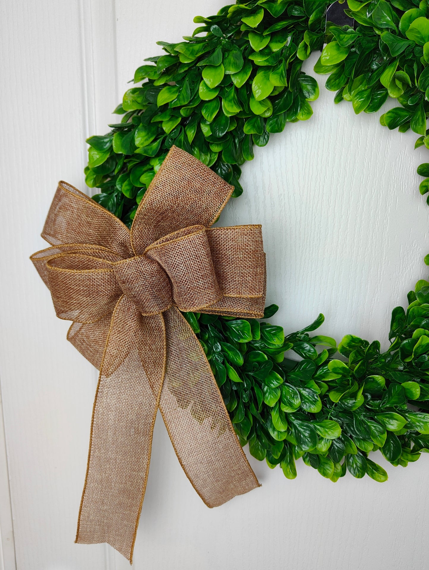 Burlap wreath bow farmhouse wedding bow
