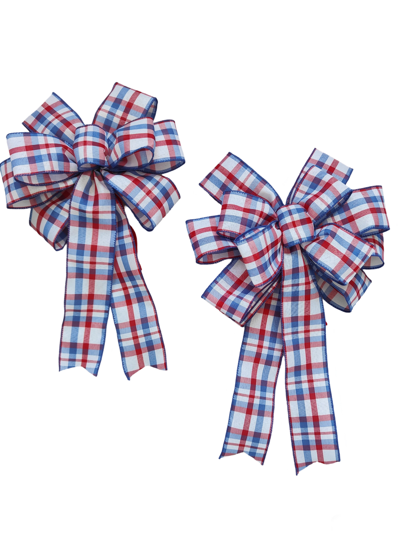 Red White Blue Patriotic Bow Wreath