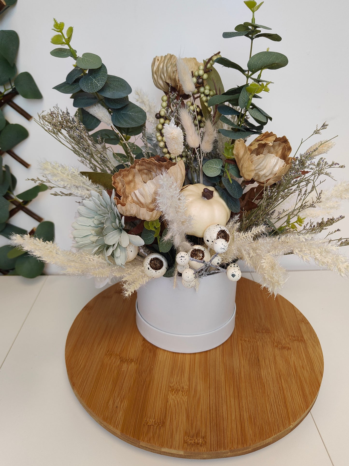 Boho Pumpkin Artificial Flower Arrangement
