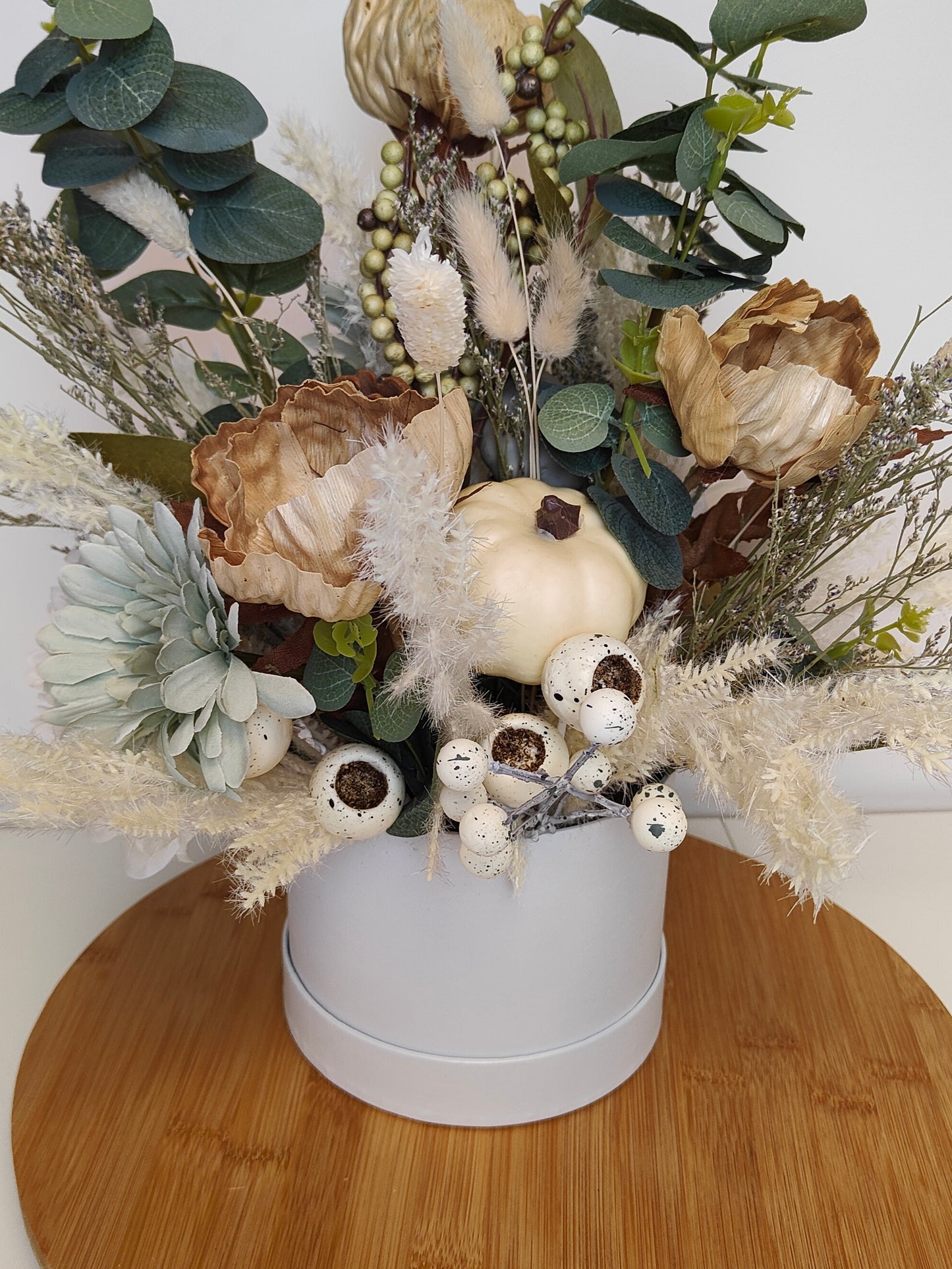 Boho Pumpkin Artificial Flower Arrangement