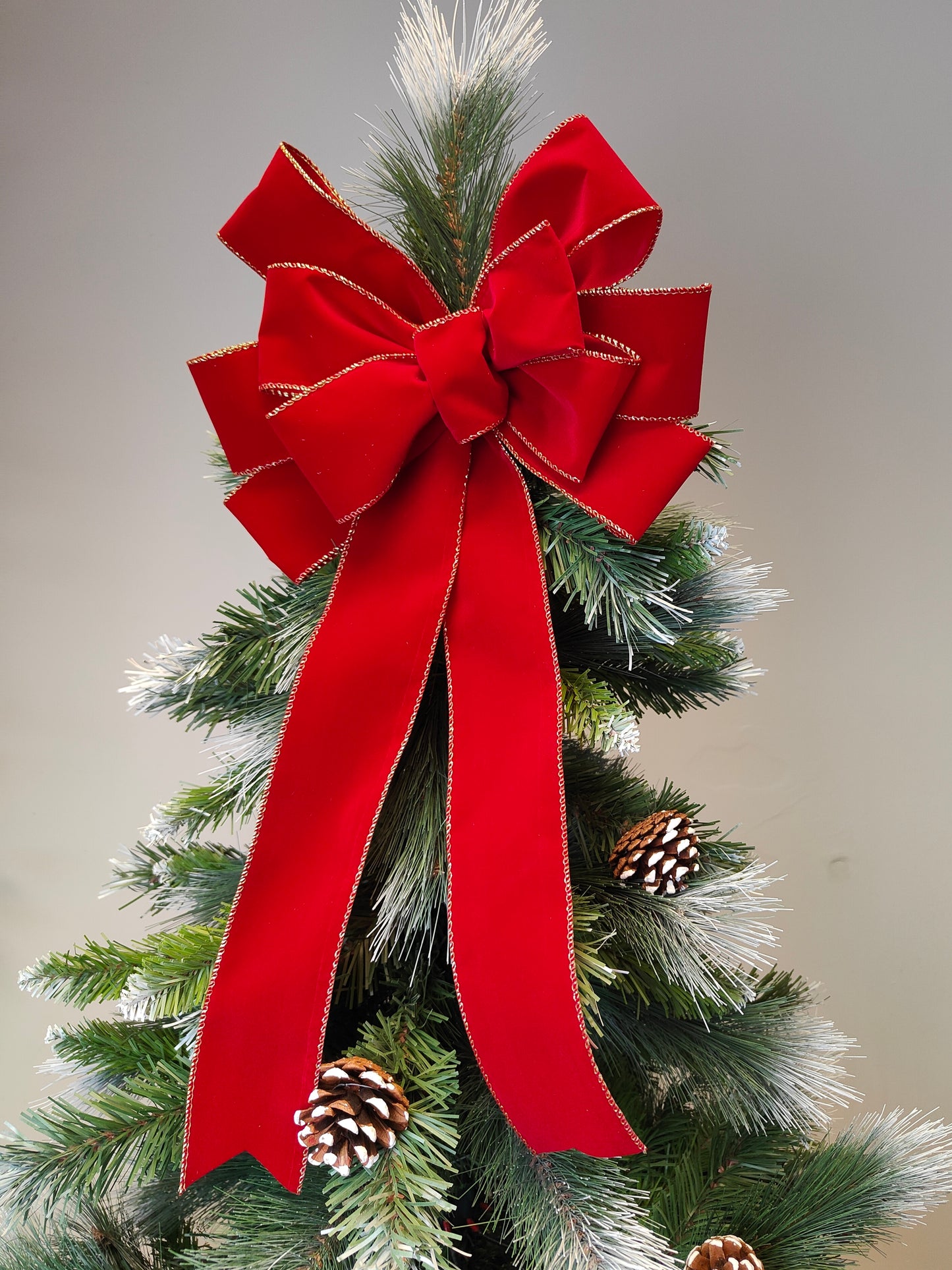 Red Velvet Christmas Bow 12 inch