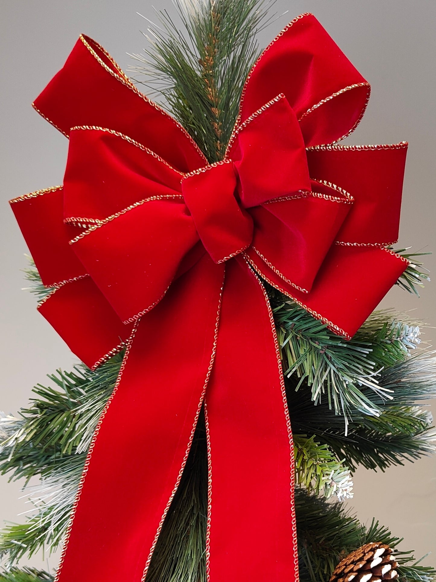 Red Velvet Christmas Bow 12 inch