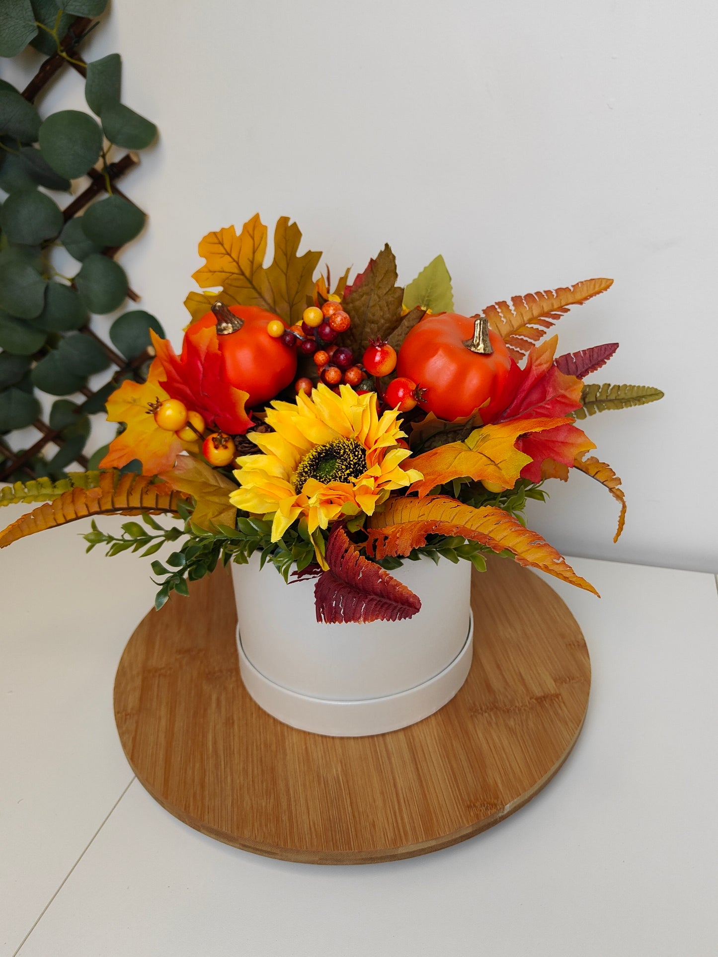 Autumn Pumpkin Sunflower Artificial Flower Arrangement