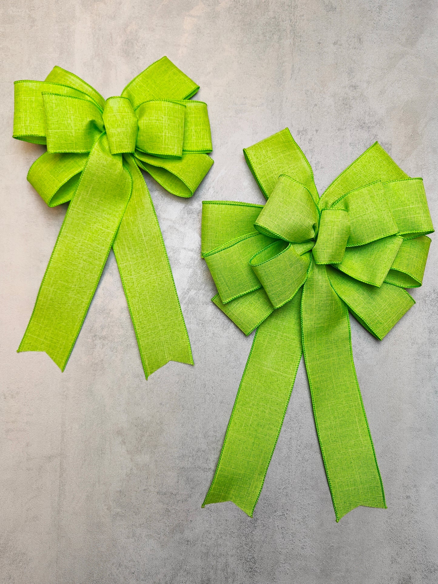 Lime Green Wreath Bow