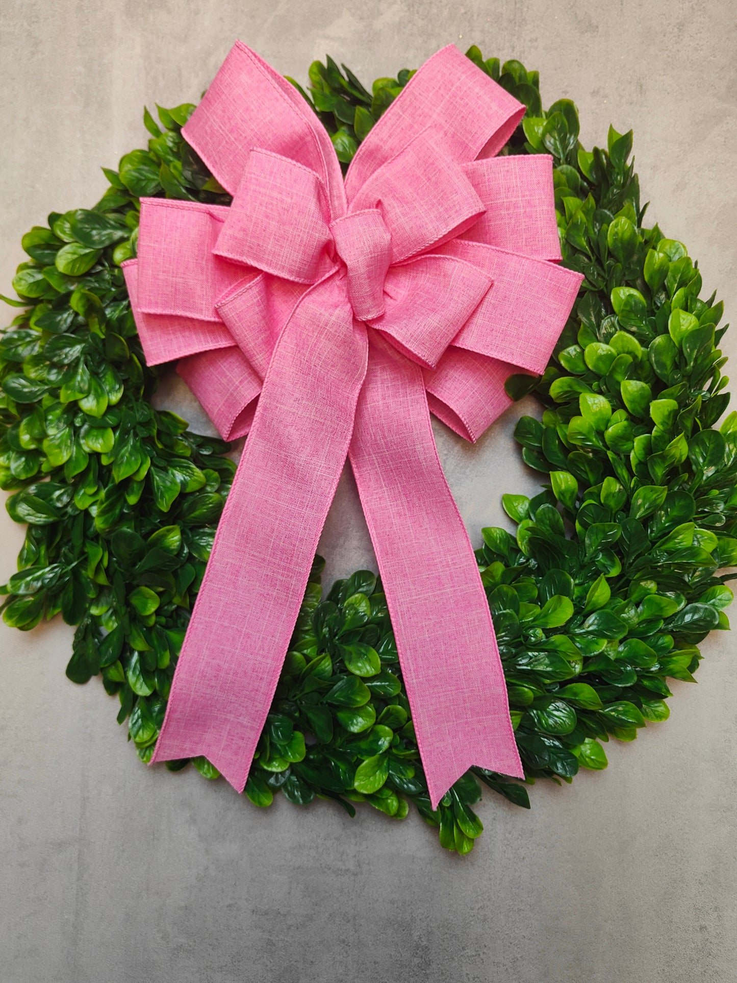 Light Pink Wreath Bow 10 inch