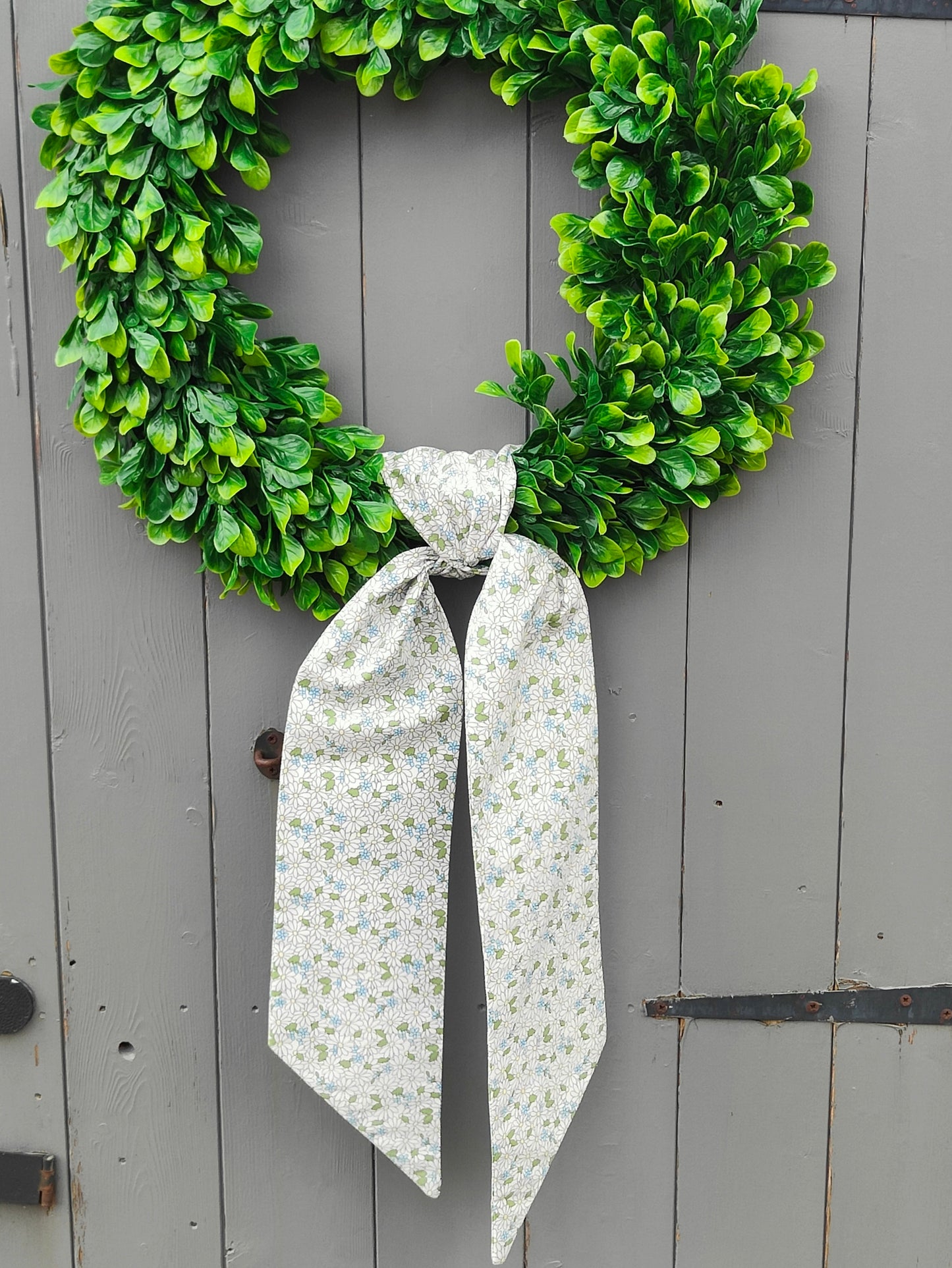 Sage Daisy Flower Wreath Sash – Front Door