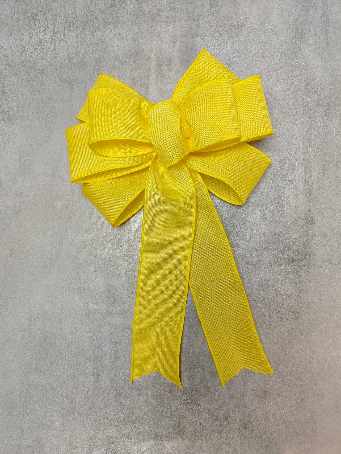 Yellow Wreath Bow 10 inch