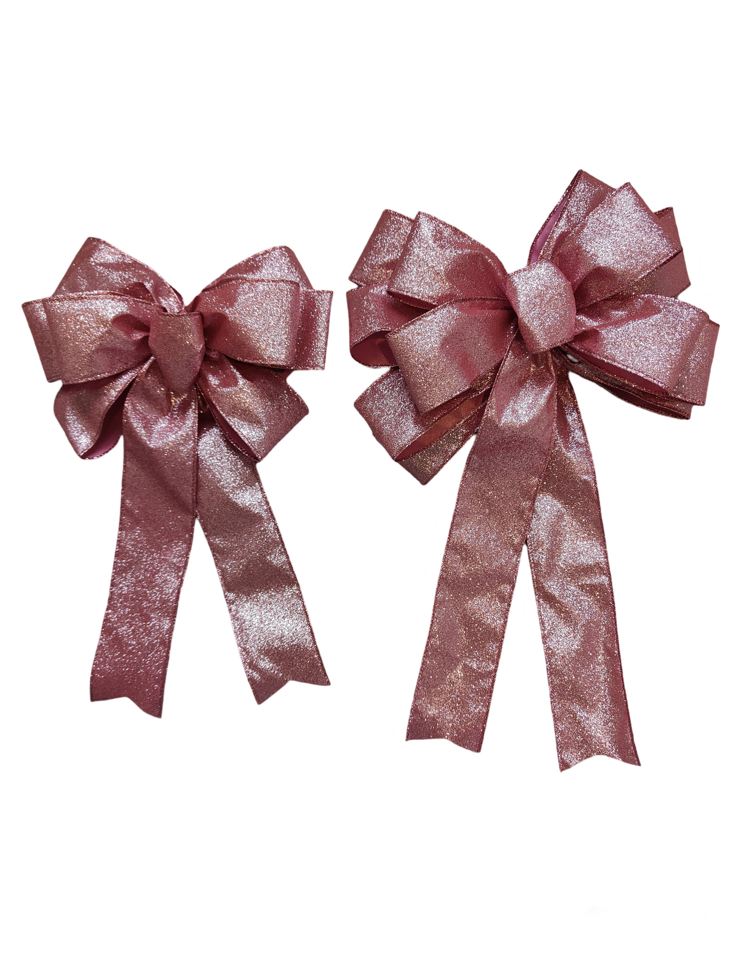 Pink Glitter Christmas Bow