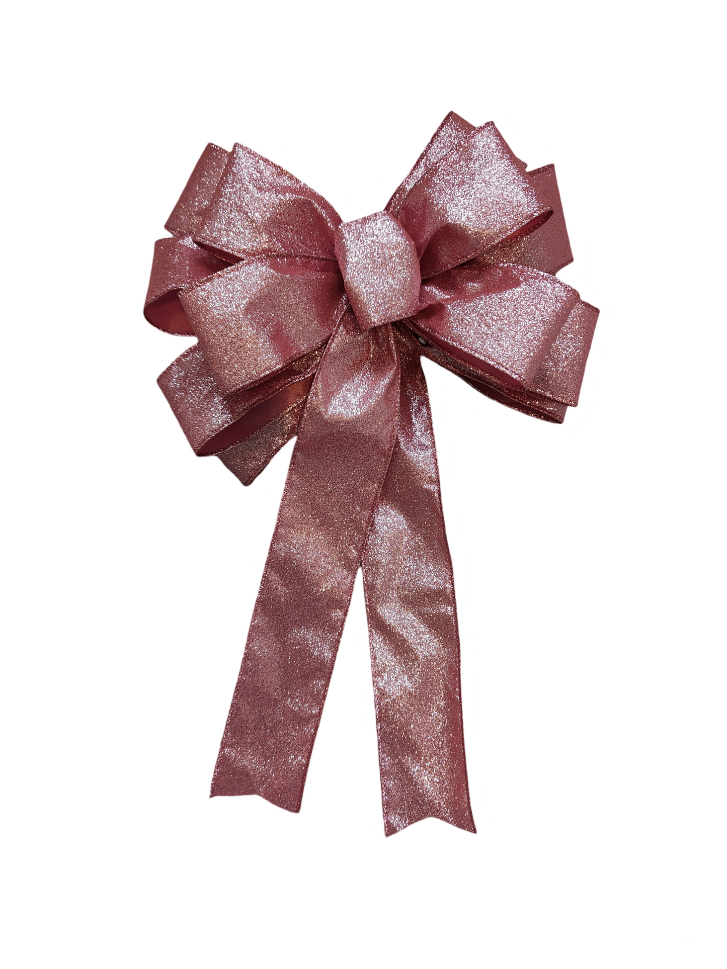 Pink Glitter Christmas Bow