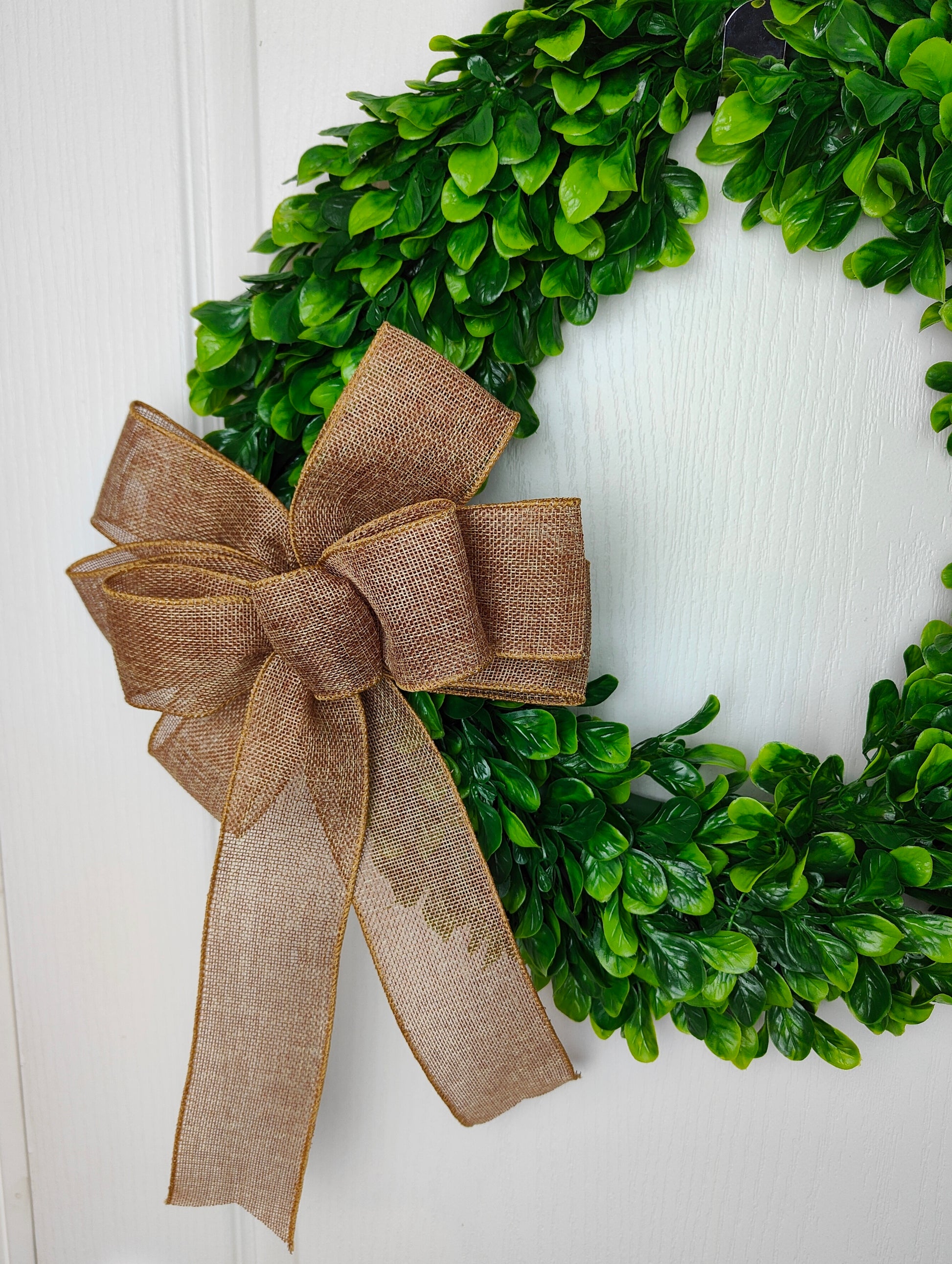 Burlap wreath bow farmhouse wedding bow