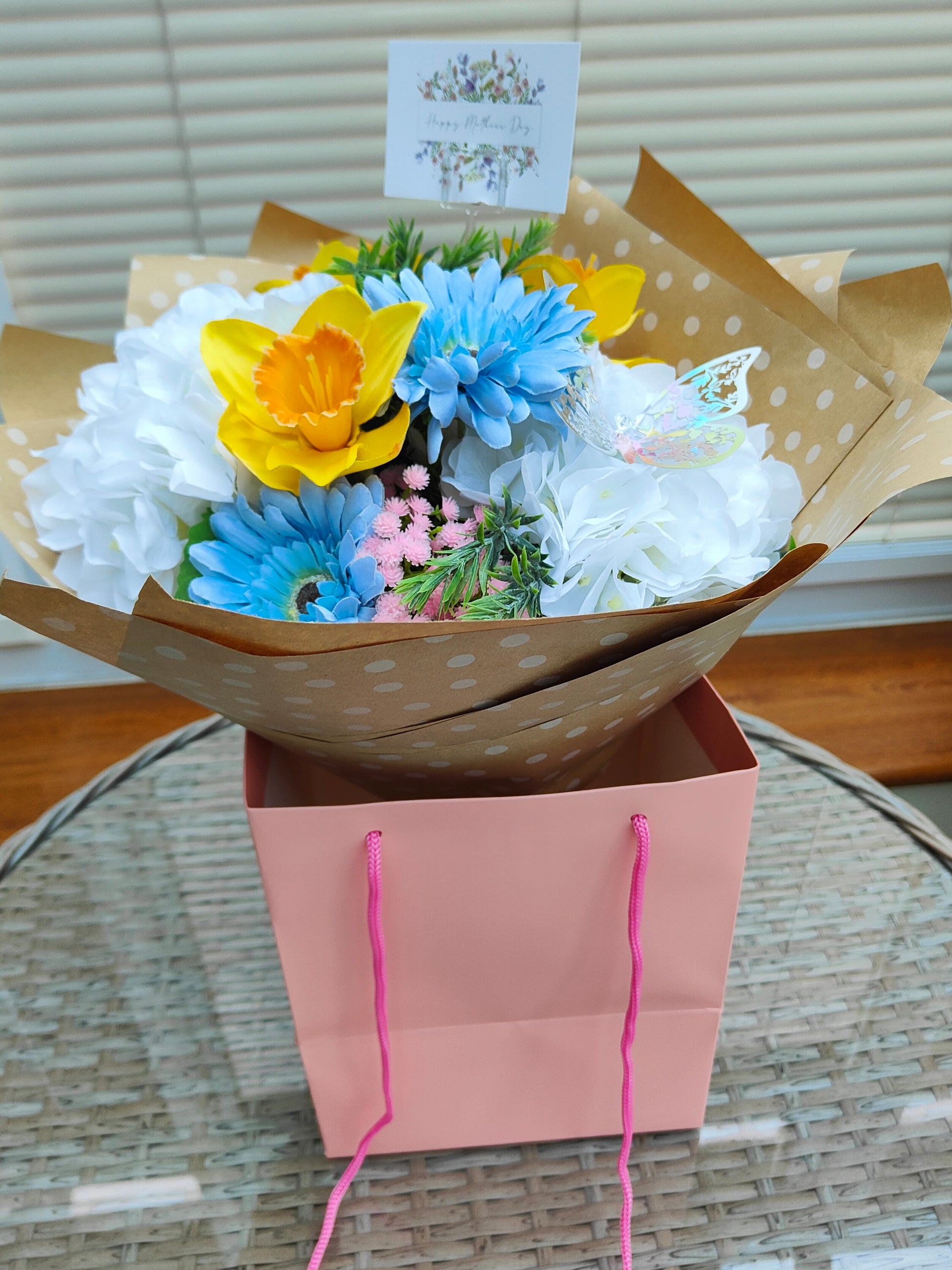 Easter artificial flower bouquet 