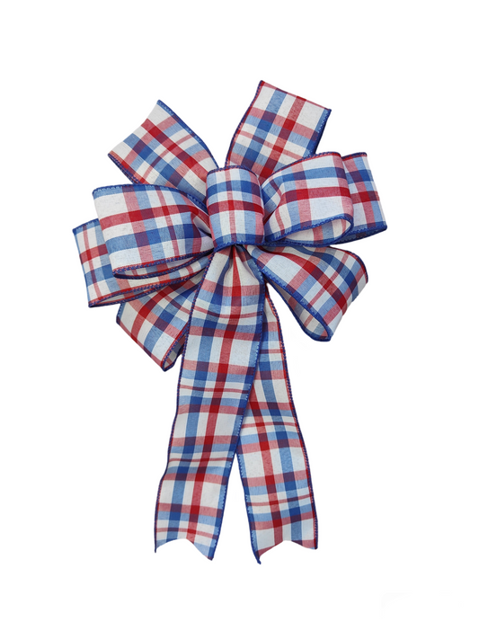 Red white blue bow UK Olympics 