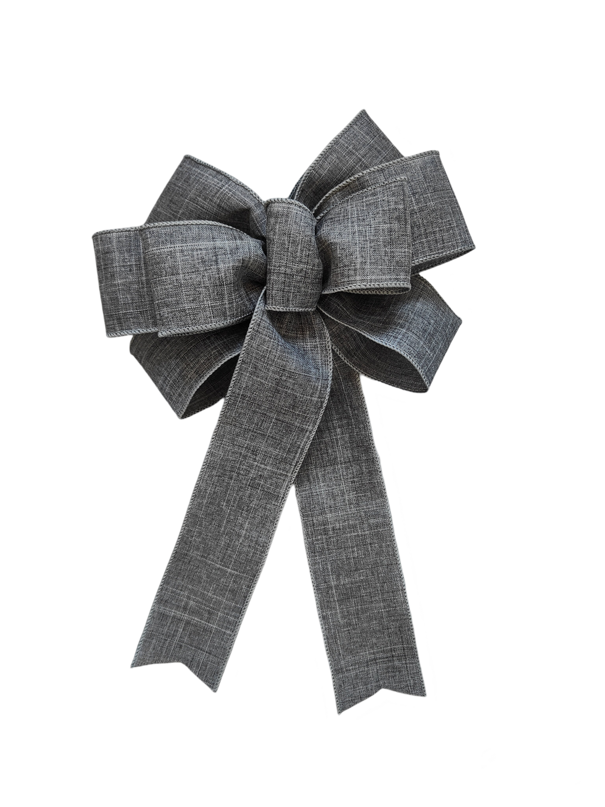 Grey wreath bow wedding lantern bow