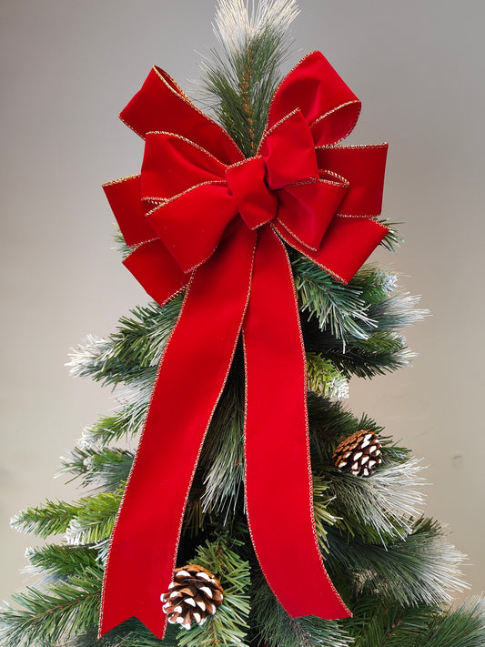 Red Velvet Christmas Bow 12 inch