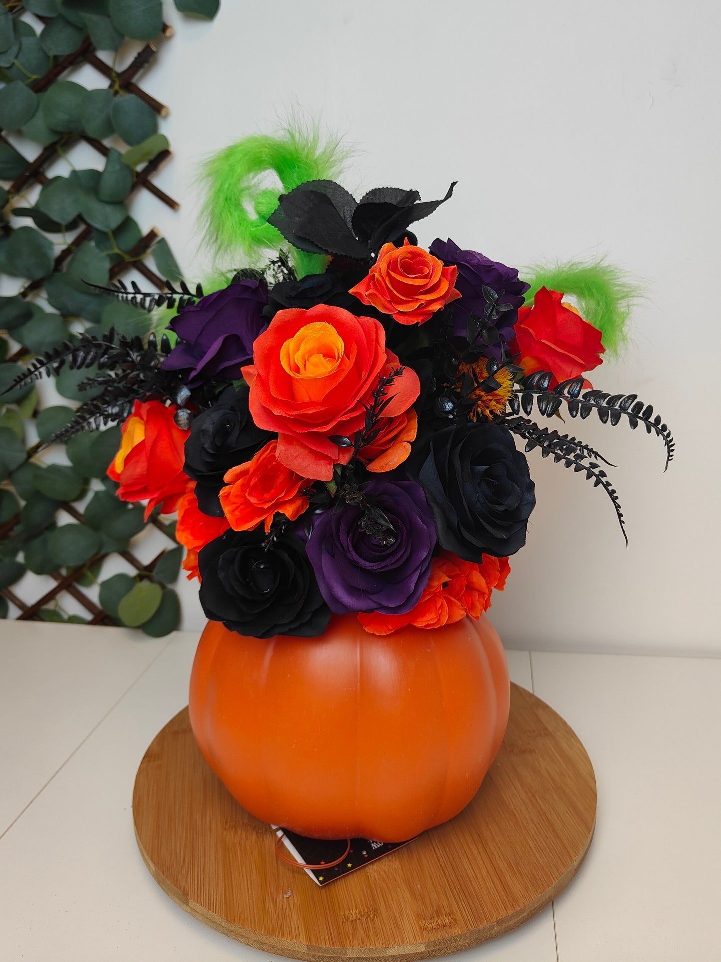 Halloween Pumpkin Artificial Flower Arrangement