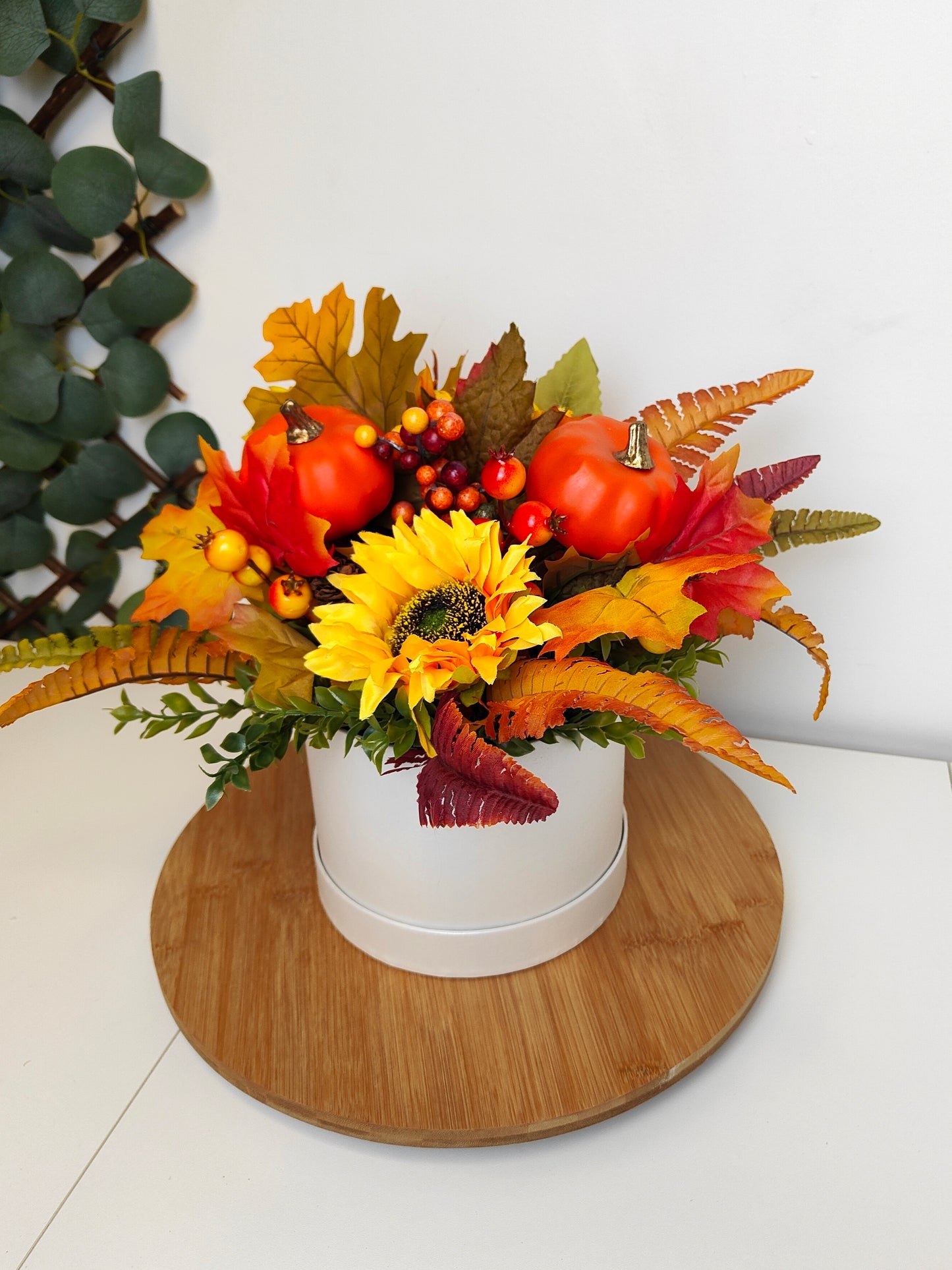Autumn Pumpkin Sunflower Artificial Flower Arrangement