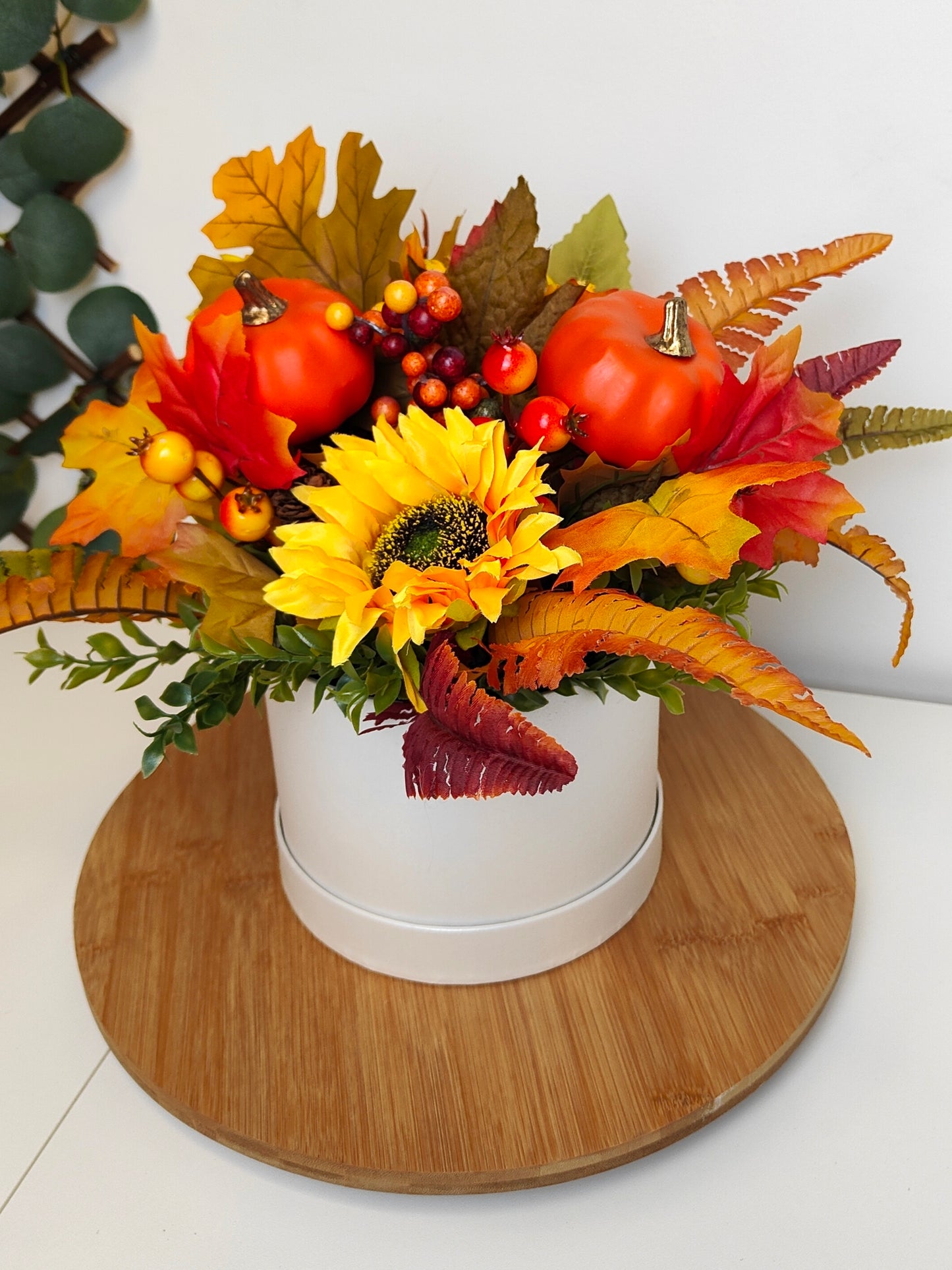 Autumn Pumpkin Sunflower Artificial Flower Arrangement
