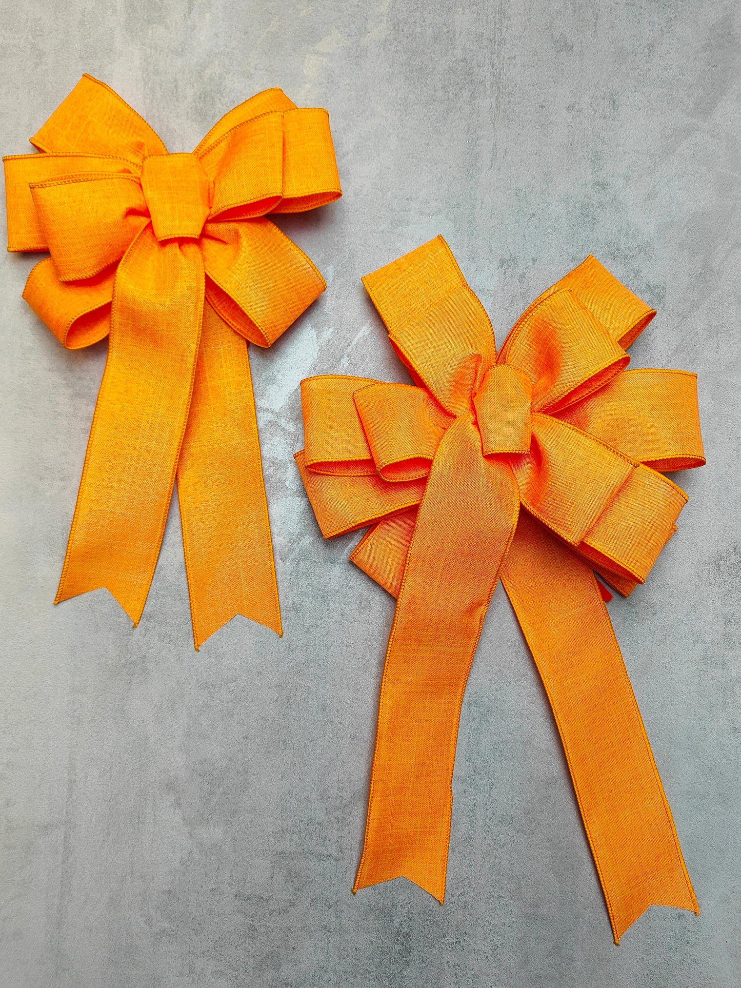 Orange Wreath Bow