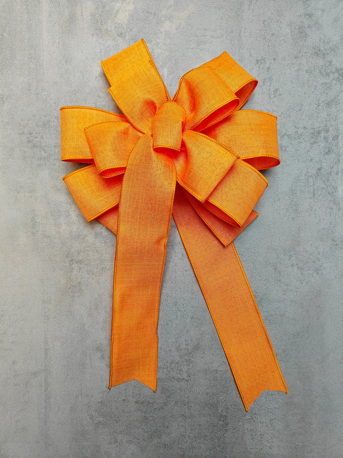 Orange Wreath Bow