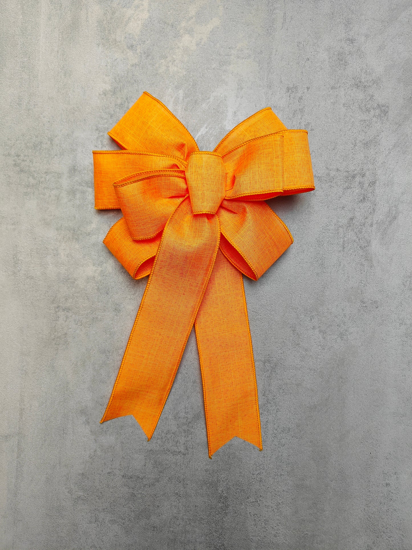 Orange Wreath Bow