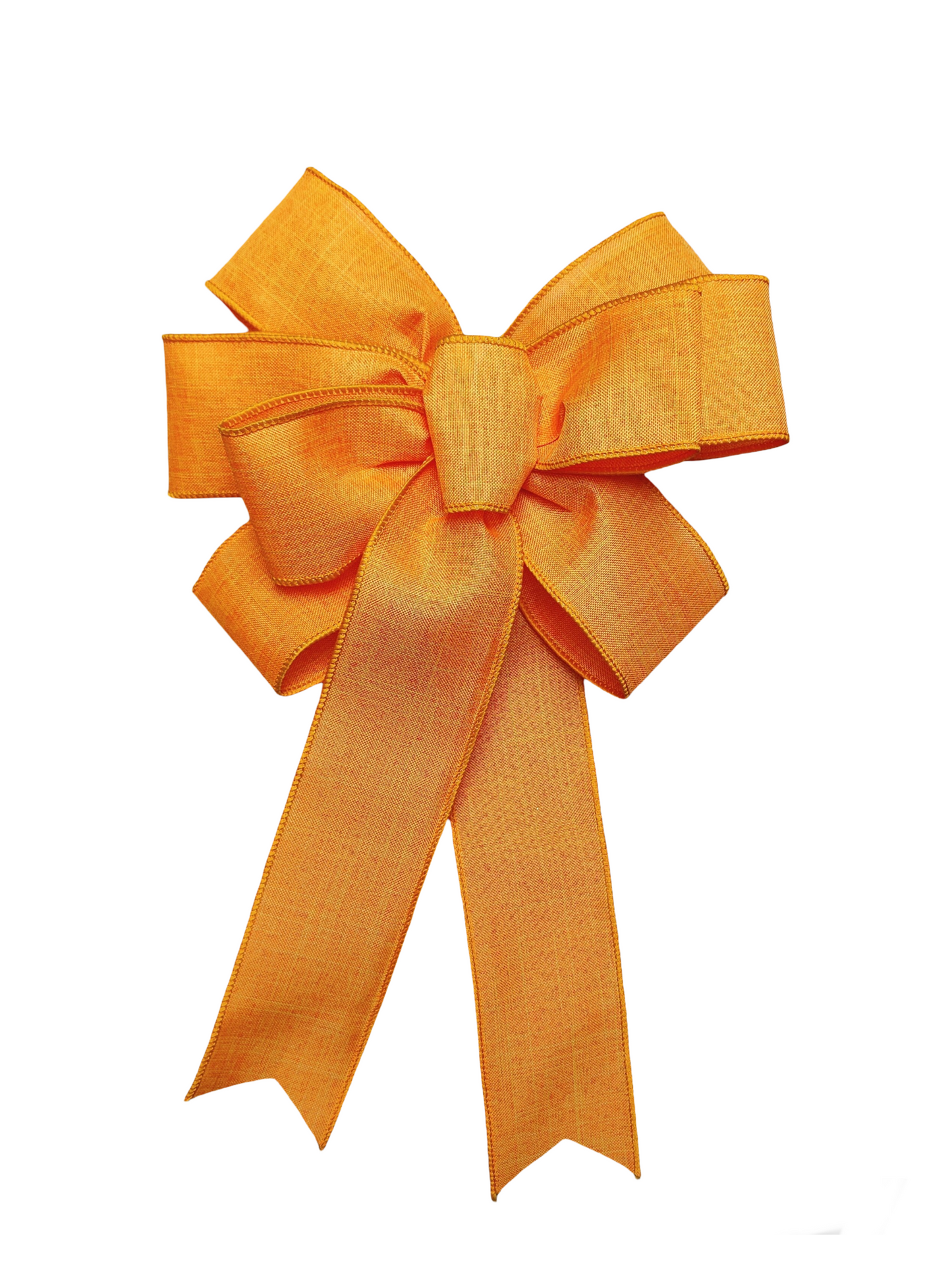 Orange Wreath Bow