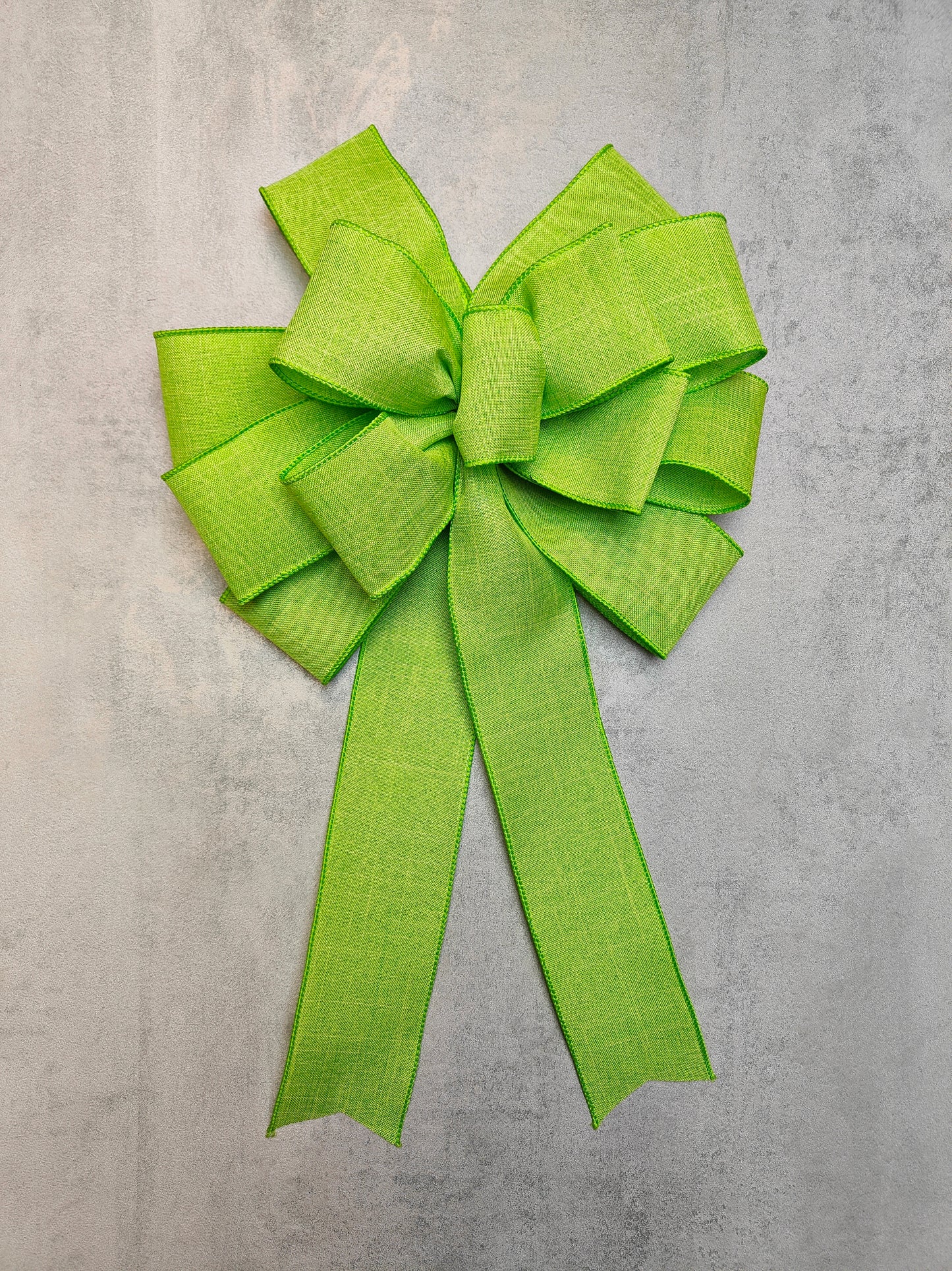 Lime Green Wreath Bow