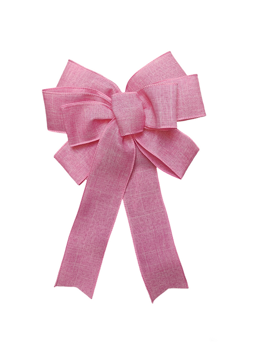 Light Pink Wreath Bow 10 inch