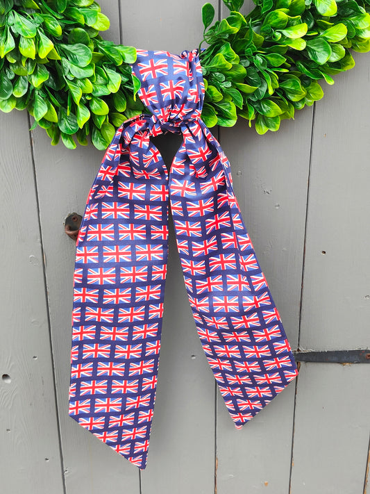 Union Jack Wreath Sash – Patriotic Tribute