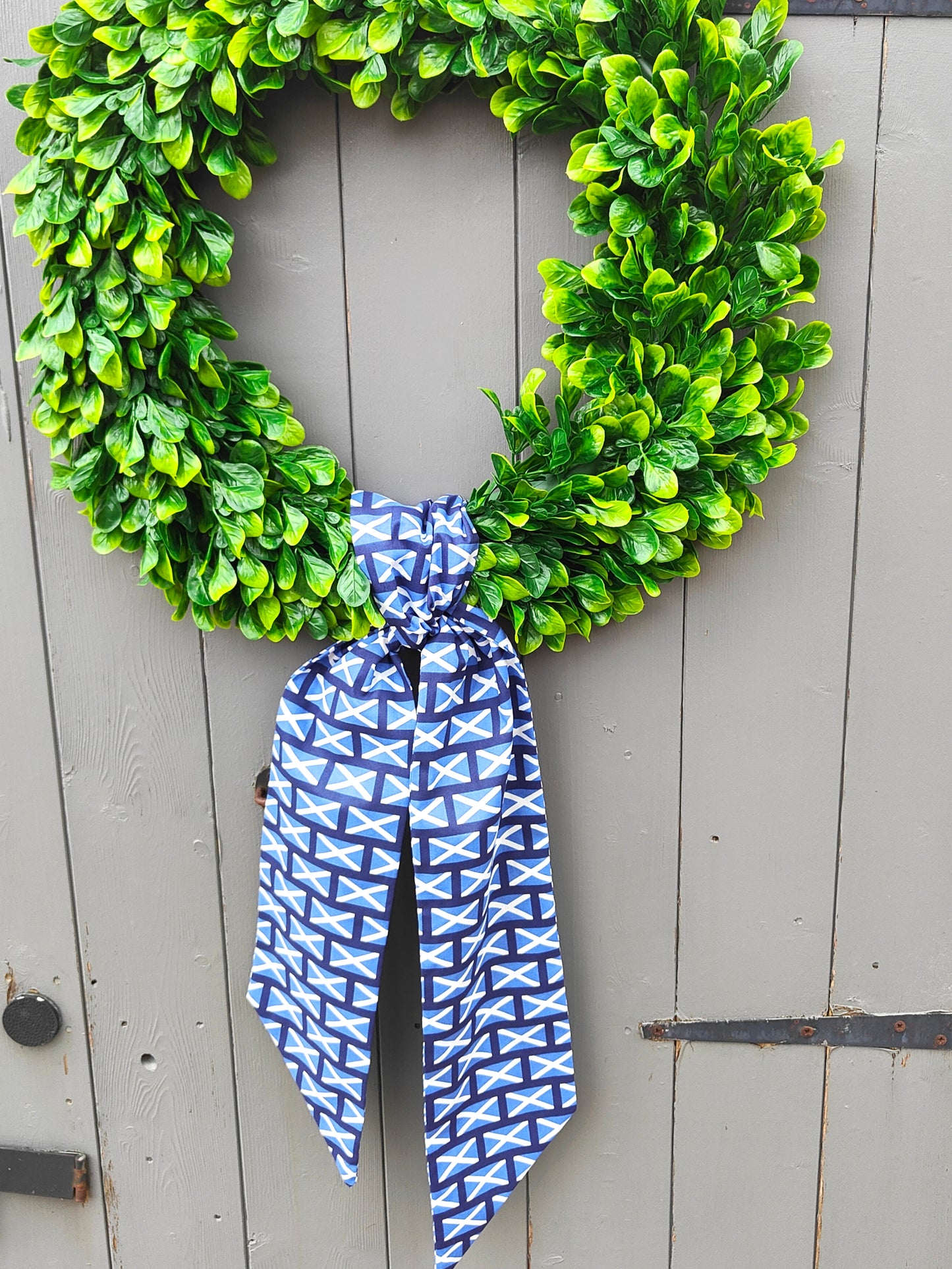 Scotland Flag Wreath Sash – Front Door