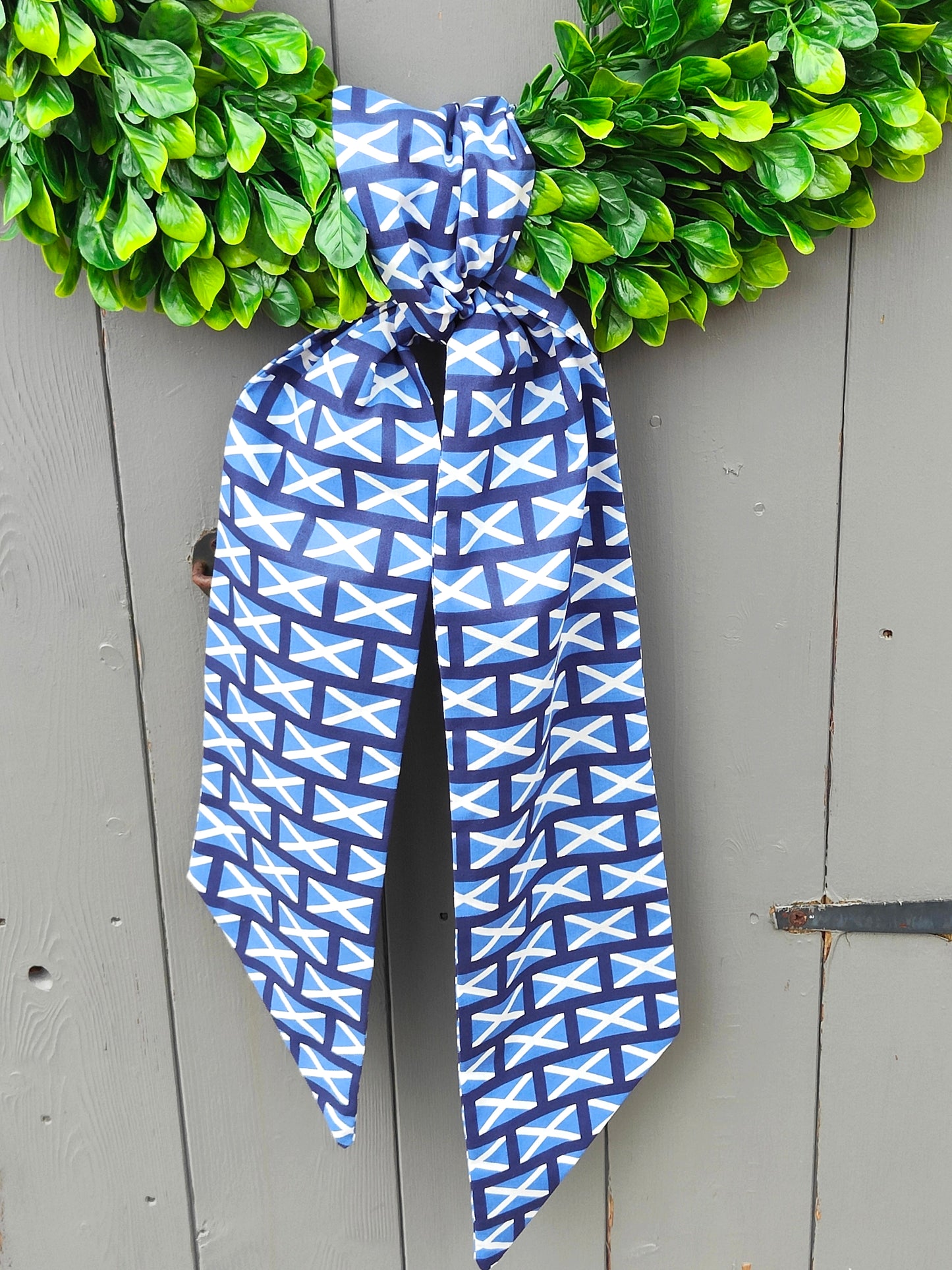 Scotland Flag Wreath Sash – Front Door