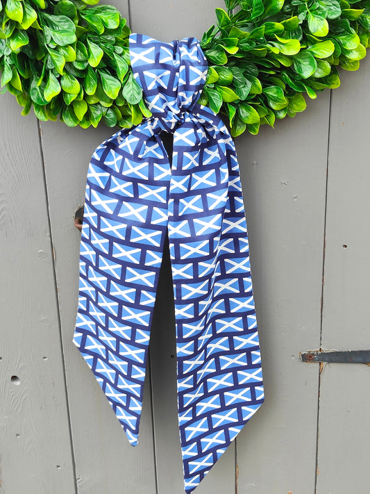 Scotland Flag Wreath Sash – Front Door