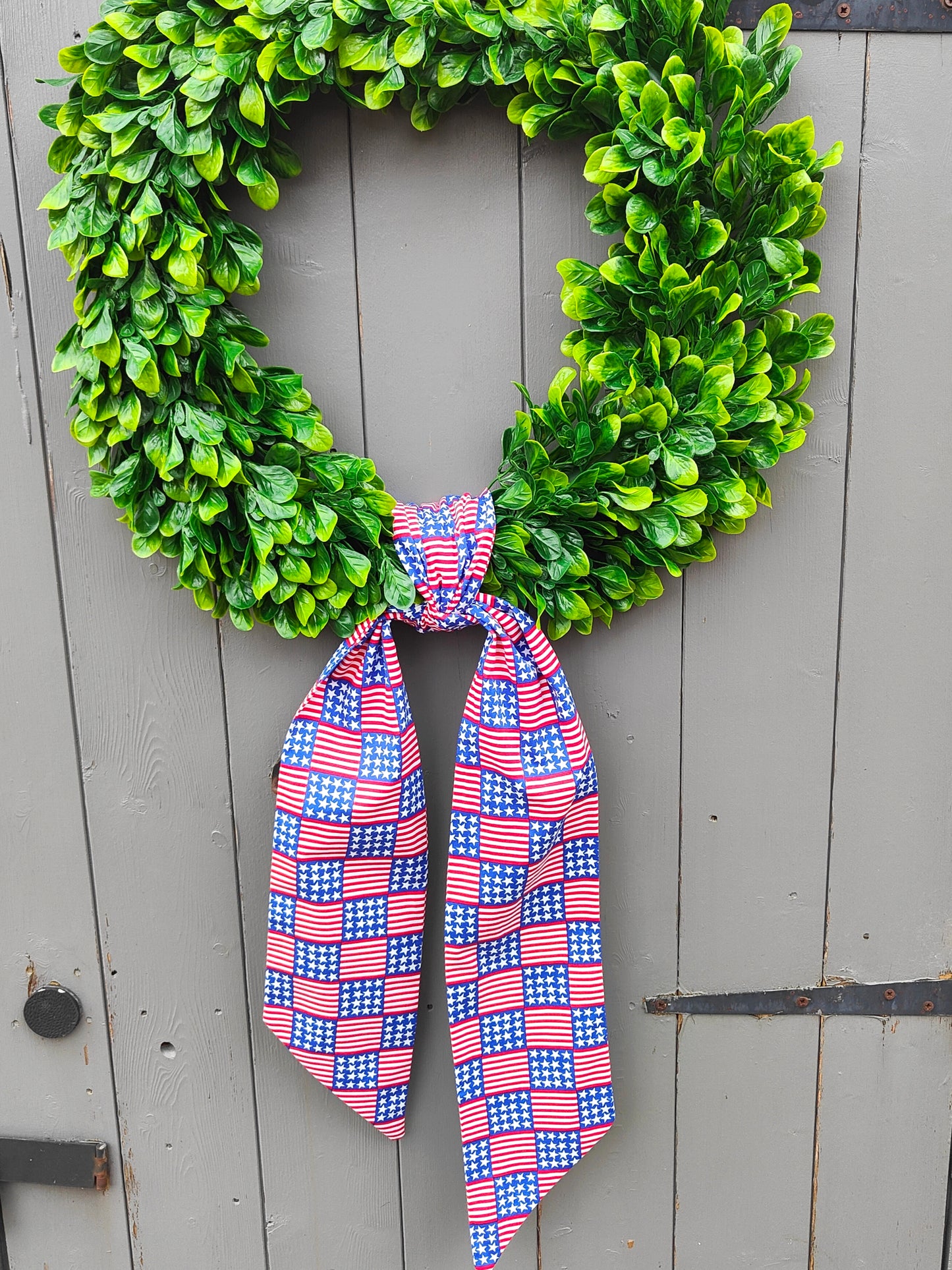 USA Flag Wreath Sash – Patriotic Front Door