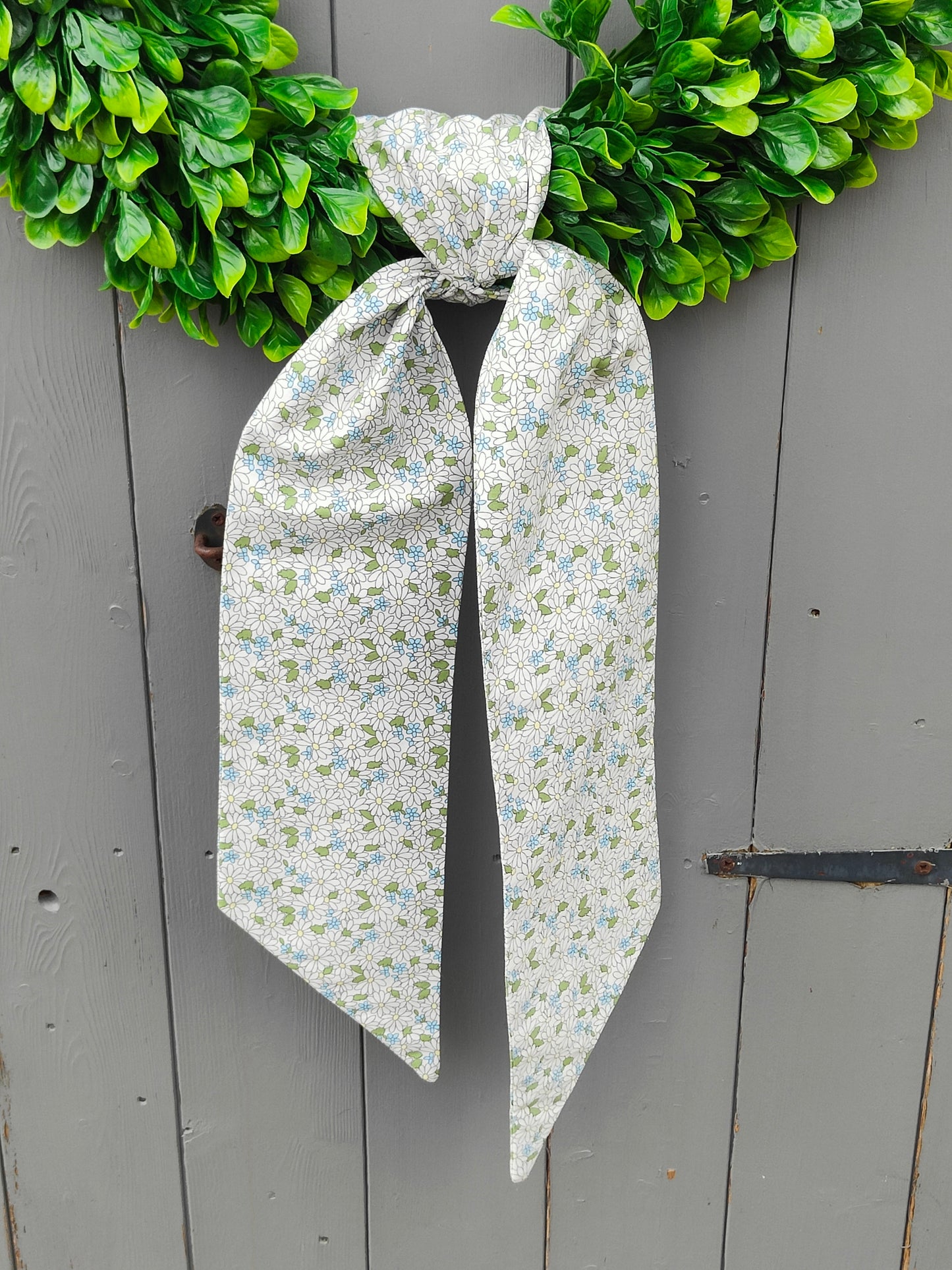Sage Daisy Flower Wreath Sash – Front Door