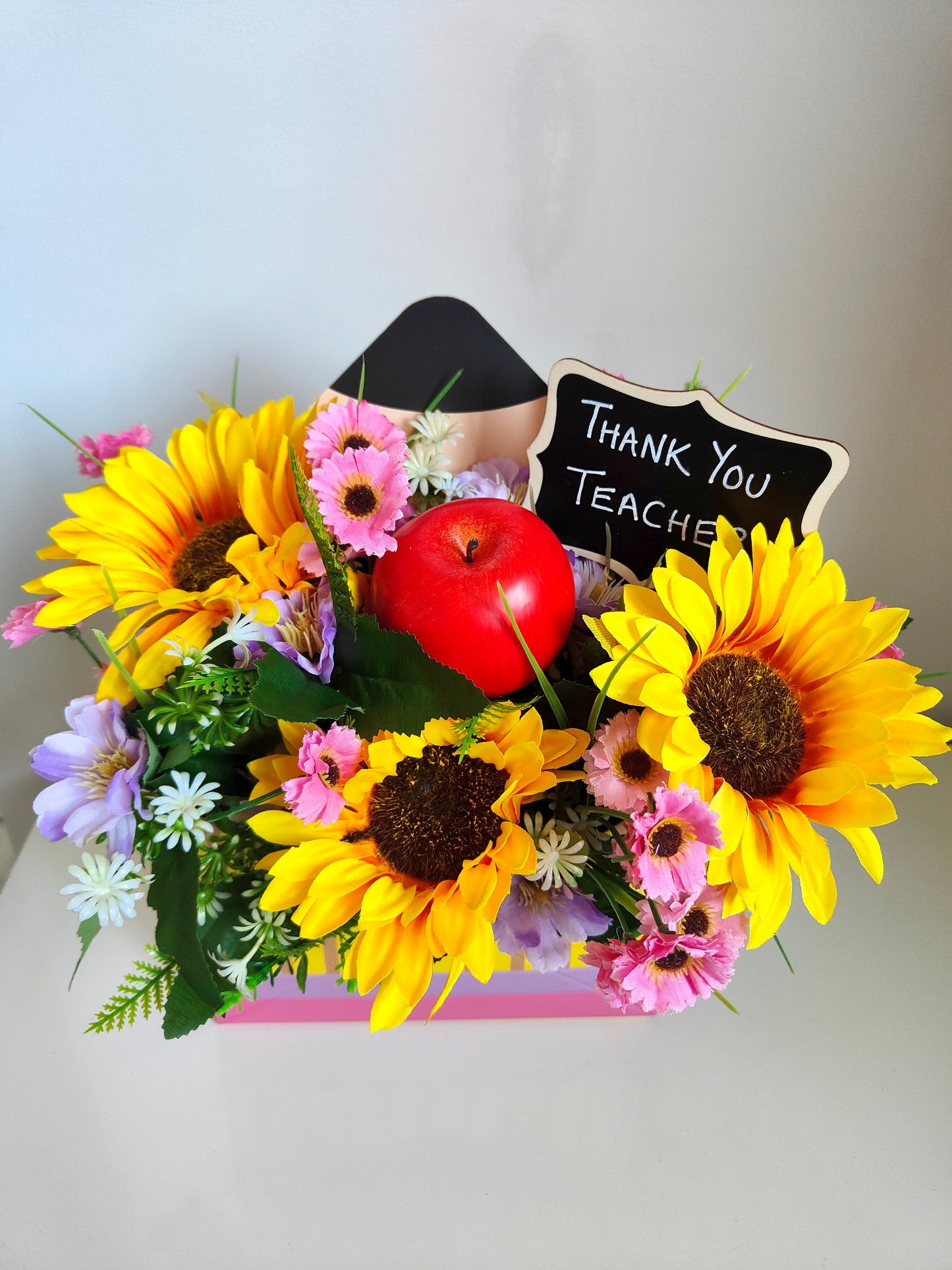 Sunflower Artificial Flower Bouquet Teacher Gift Arrangement