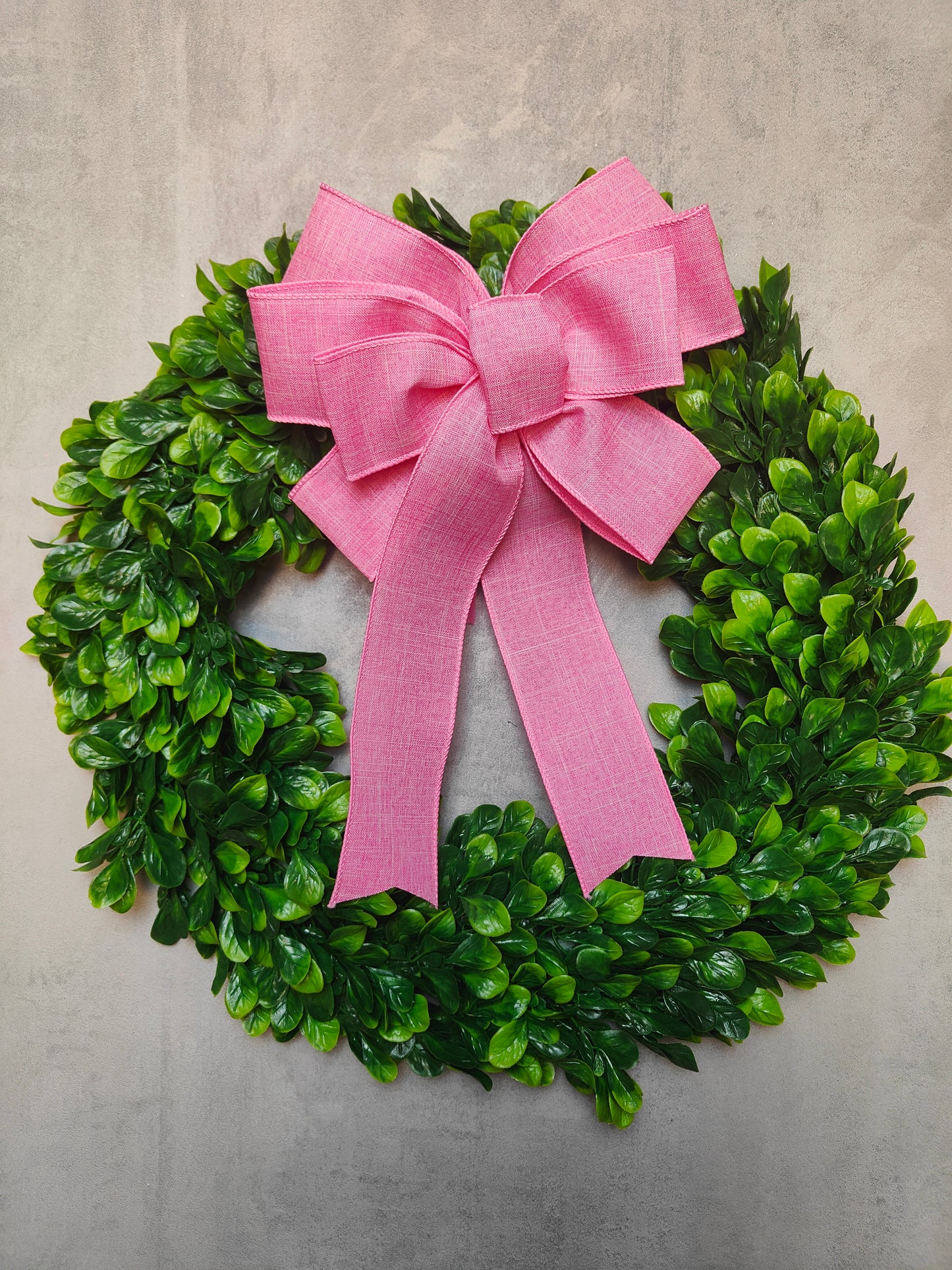 Light Pink Wreath Bow 10 inch